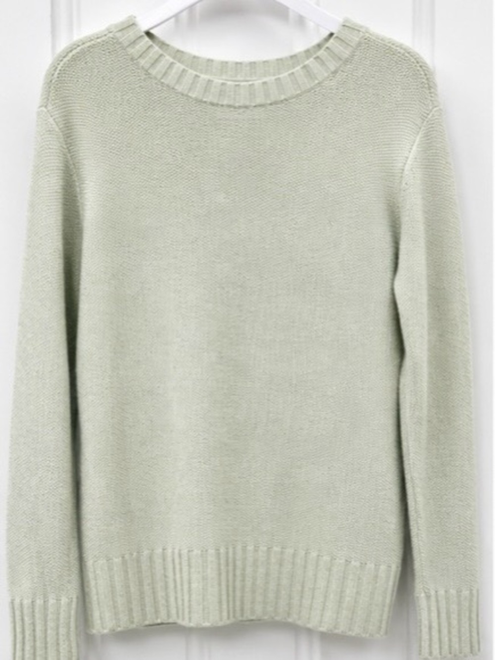 Lulu lemon Classic Crewneck Sweater in Pale Sage open back